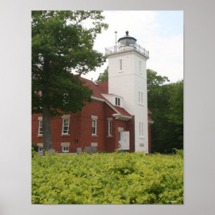 Affiches Phare de point de 40 milles