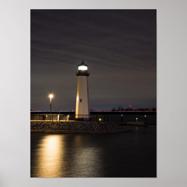 Affiches Phare de Rockwall Harbor (Devant)