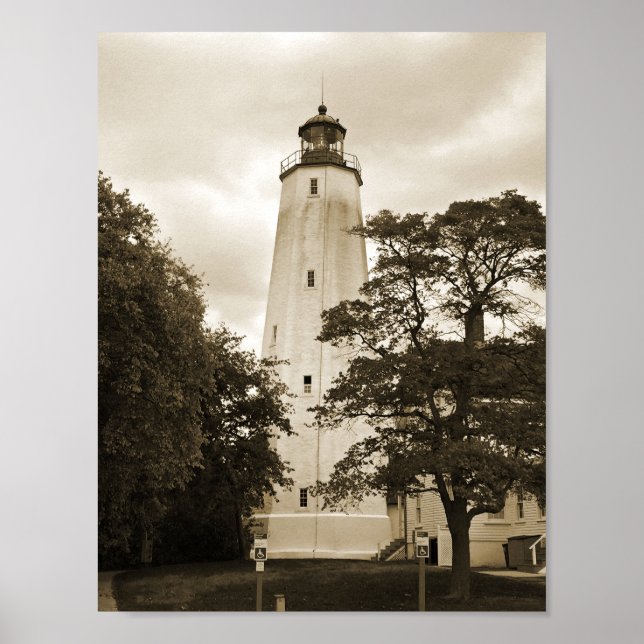Affiches Phare de Sandy Hook (Devant)
