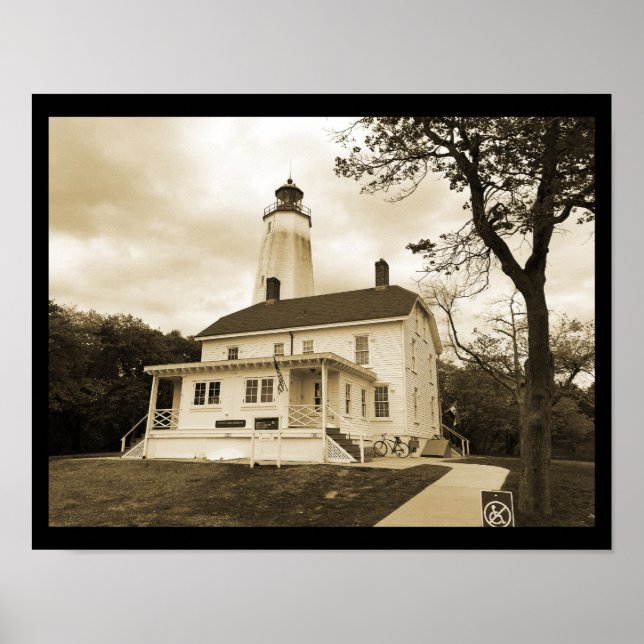 Affiches Phare de Sandy Hook (Devant)