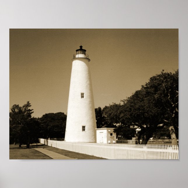 Affiches Phare d'Ocracoke (Devant)
