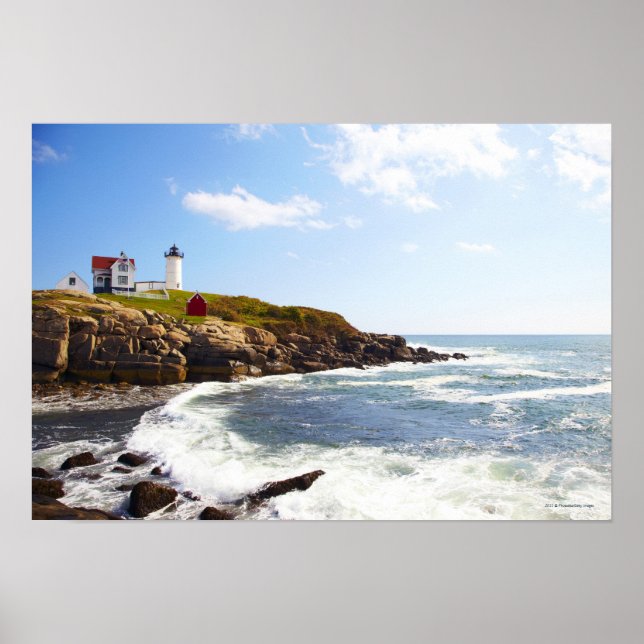 Affiches Phare du Cap Neddick "Nubble" dans le Maine (Devant)