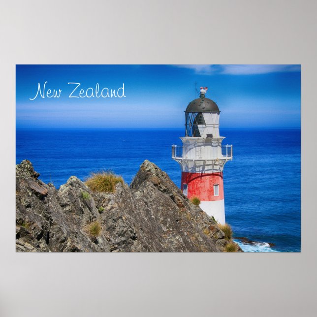 Affiches Phare du Cap Palliser Nouvelle-Zélande (Devant)