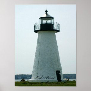 Affiches Phare du point de Ned, copie du Massachusetts