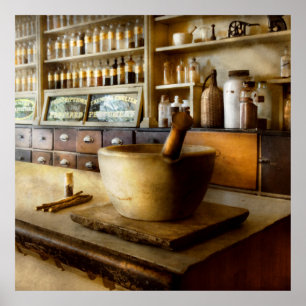 Affiches Pharmacie - La source de mes maux de tête