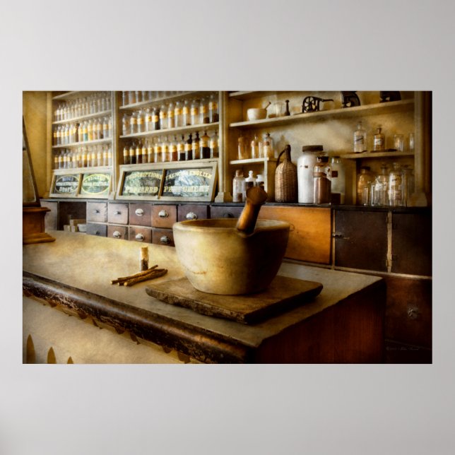 Affiches Pharmacie - La source de mes maux de tête (Devant)