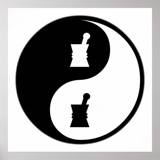 Affiches Pharmacologie Yin Yang (Devant)