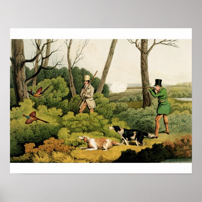 Affiches 'Pheasant Shooting', pub. par Thomas McLean, 1820  (Devant)