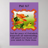 Phil 4:7 Canari jaune et noir mockbird
