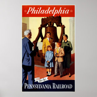 Affiches Philadelphia - Pennsylvania Railroad Vintage Poste