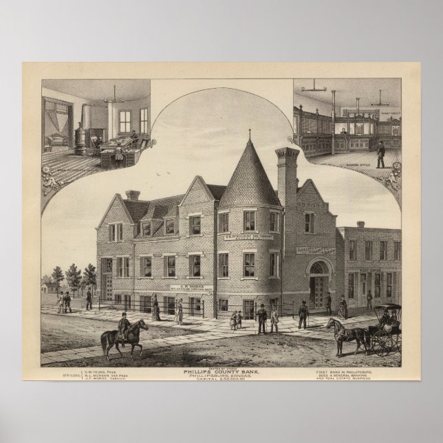 Affiches Phillips County Bank, Phillipsburg, Kansas (Devant)