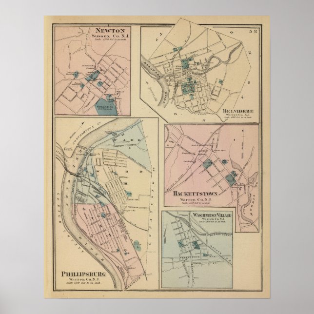 Affiches Phillipsburg, NJ (Devant)