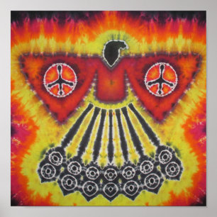 Affiches Phoenix Bird Tie Dye