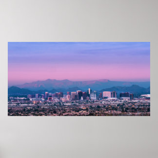 Affiches Phoenix Skyline Pink Twilight