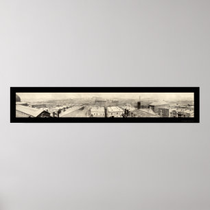 Affiches Photo 1899 de Chicago de parcs à bestiaux