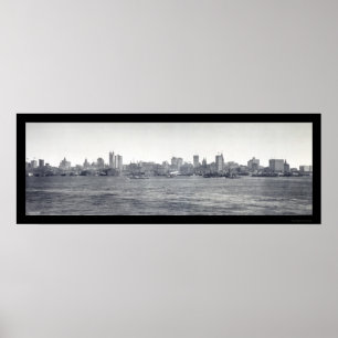 Affiches Photo 1900 d'horizon de New York