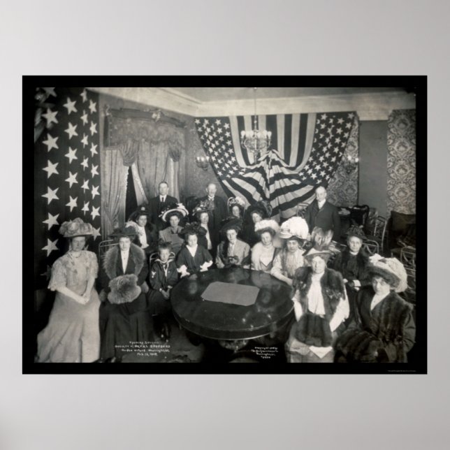 Affiches Photo 1908 des commanditaires de l'Académie navale (Devant)