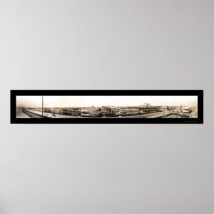 Affiches Photo 1909 de bord de mer de Galveston