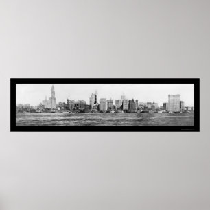Affiches Photo 1911 d'horizon de New York City