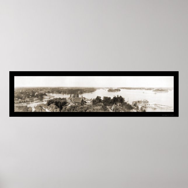 Affiches Photo 1912 de Mille Îles NY (Devant)