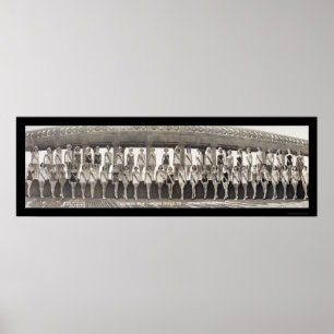 Affiches Photo 1953 de reconstitution historique de Mlle