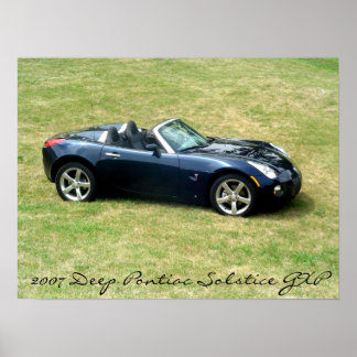 Affiches Photo 2007 Deep Blue Pontiac Solstice GXP