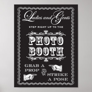 Affiches Photo Booth Strike A Pose Sign