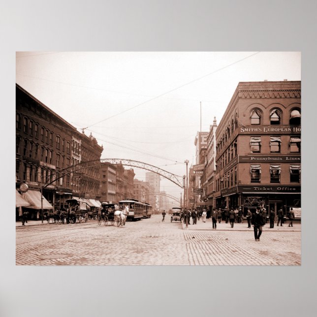 Affiches Photo d'artiste antique High Street Columbus OH (Devant)