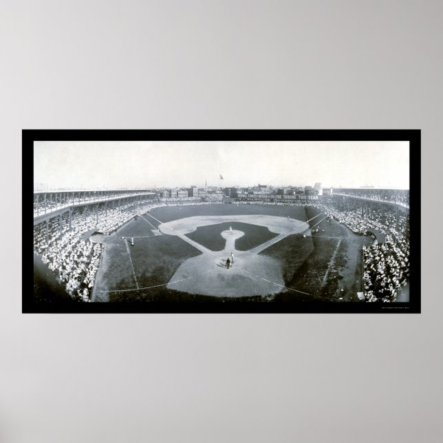 Affiches Photo de baseball des Giants Cubs 1908 (Devant)