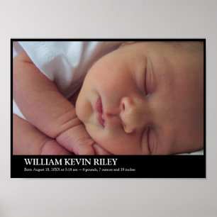 Affiches Photo de bébé moderne statistique mur penderie art