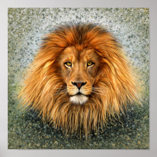 Affiches Photo de lion Peinture image