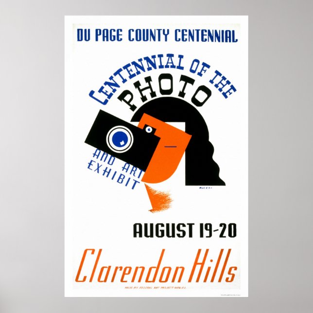 Affiches Photo du centenaire 1939 WPA (Devant)