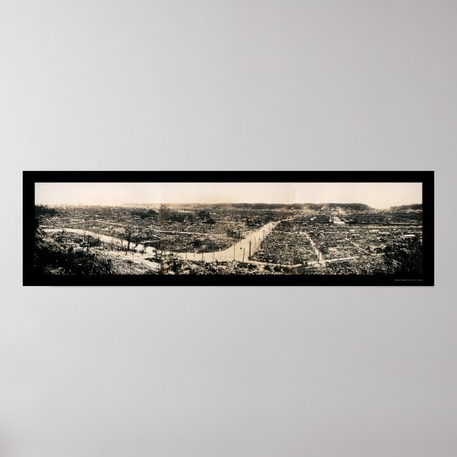 Affiches Photo du tremblement de terre de Yokohama 1923 (Devant)