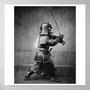 Affiches Photo d'un Samurai C. 1860