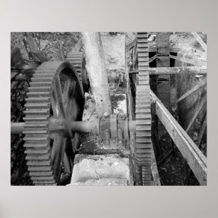 Affiches Photo industrielle - Grist Mill Transmission Gear