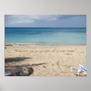 Affiches Photo inspirante avec Citation Confucius