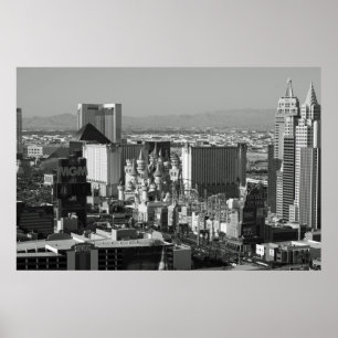 Affiches Photo noire et blanche de Las Vegas