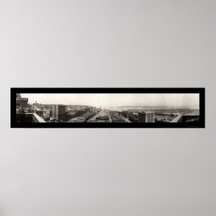 Affiches Photo panoramique 1913 de Tacoma WA