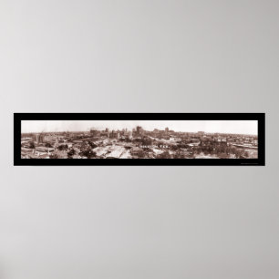 Affiches Photo panoramique Houston TX 1924