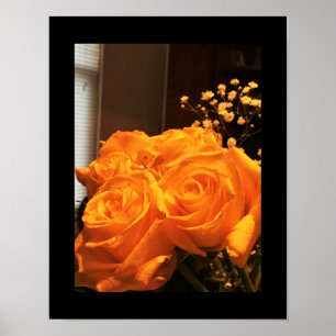 Affiches Photo Roses Jaunes