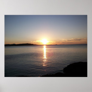 Affiches Photo Sunset Lake Superior Marquette