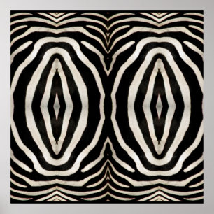Affiches Photograph of a real Zebra's Fur