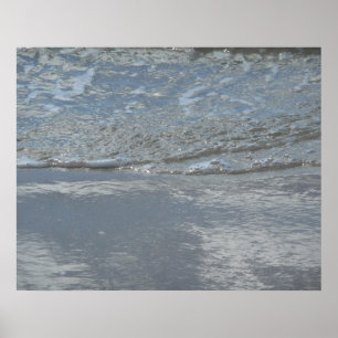 Affiches Photographie abstraite de l'eau clapotant sur la p