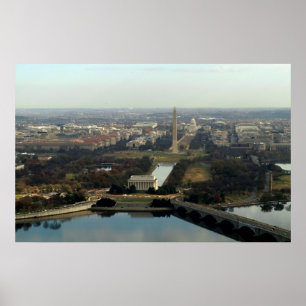 Affiches Photographie aérienne de Washington DC