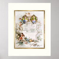 Photographie de certificat de mariage de mariage v