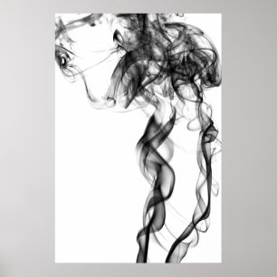 Affiches Photographie de fumée - Noir