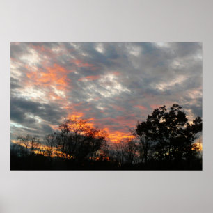 Affiches Photographie de paysage de nature au coucher du so