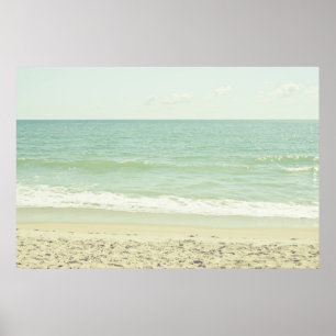Affiches Photographie de plage de Mint Green Pastel