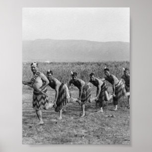 Affiches Photographie maorie de danse de guerre