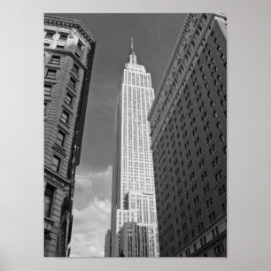 Affiches Photographie noire et blanche d'Empire State